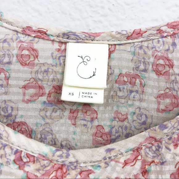 Anthropologie | 100% Silk Tiered Floral Tank Dress - Picture 2 of 7